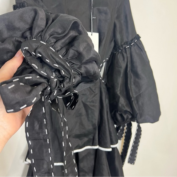 Aje Gracious cutout black ivory maxi dress size AUS 4 (US 0) NEW! New with tags! - Picture 8 of 16